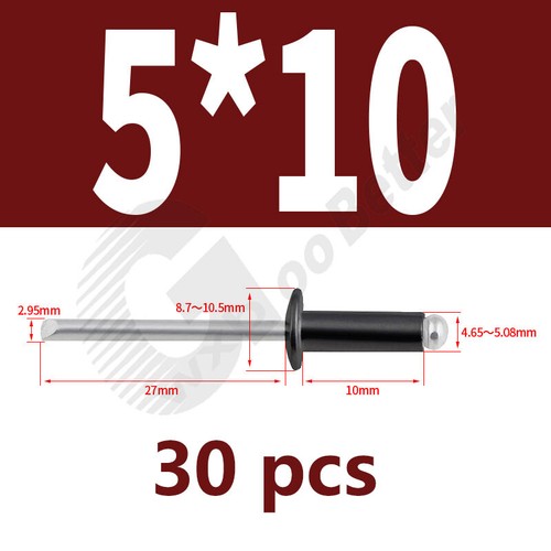 Blind Rivets Domed Head Aluminum M2.4 ~ M6.4 Aluminum Dome Head Blind Rivets - Picture 71 of 113