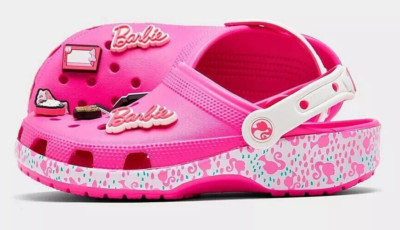 NEW Barbie x Crocs Classic Clog Electric Hot Pink, Sizes US M5/W7, New with tag