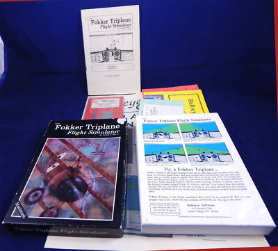 Apple MAC: Fokker Triplane Flight Simulator - Bullseye Software 1990 