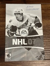 NHL 07 Hockey 2007 PS2 Playstation 2 Instruction Manual Only