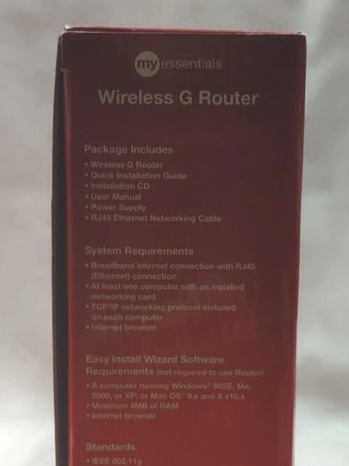 Belkin Router ME1004-R 54 Mbps 4-Port 10/100 Wireless G Router (ME1004-R) - Image 4 of 4