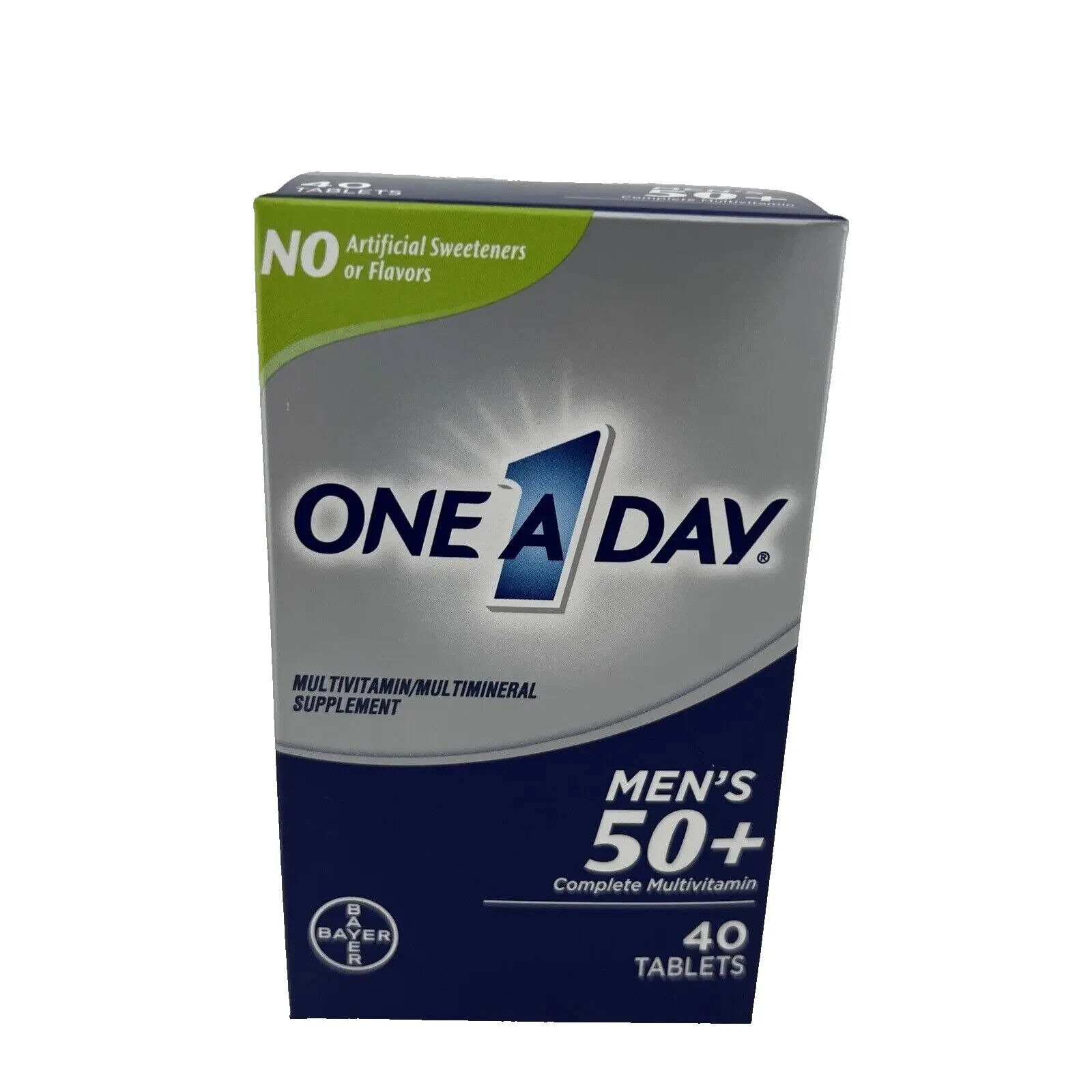 One A Day MEN'S 50+ Complete Multivitamin, 40 Tablets - Brand NEW, FREE SHIPPING