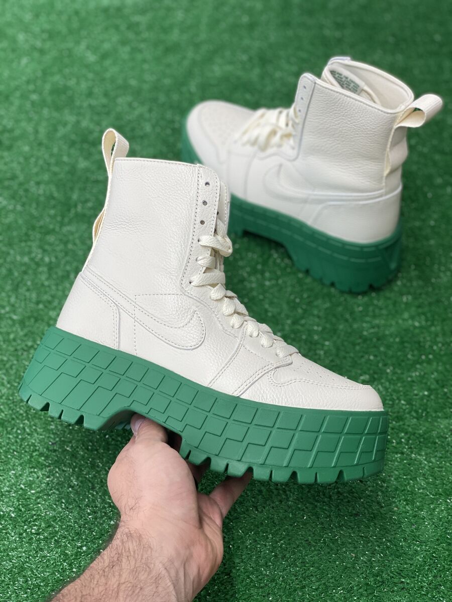 Nike Air Jordan 1 High Brooklyn Womens Casual Boots White Nike Air Jordan 1 High Brooklyn Womens Casual Boots White