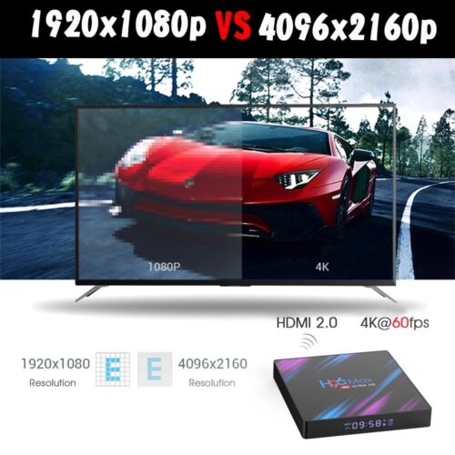 H96MAX Android 10 64GB ROM 4GB RAM 4K WIFI Netzwerk Media Player TV BOX EU Plug - Bild 9 von 11