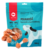 Maced Hantelken KnÖChel Mit HÜHnchen 500G Leckerli FÜR Hunde