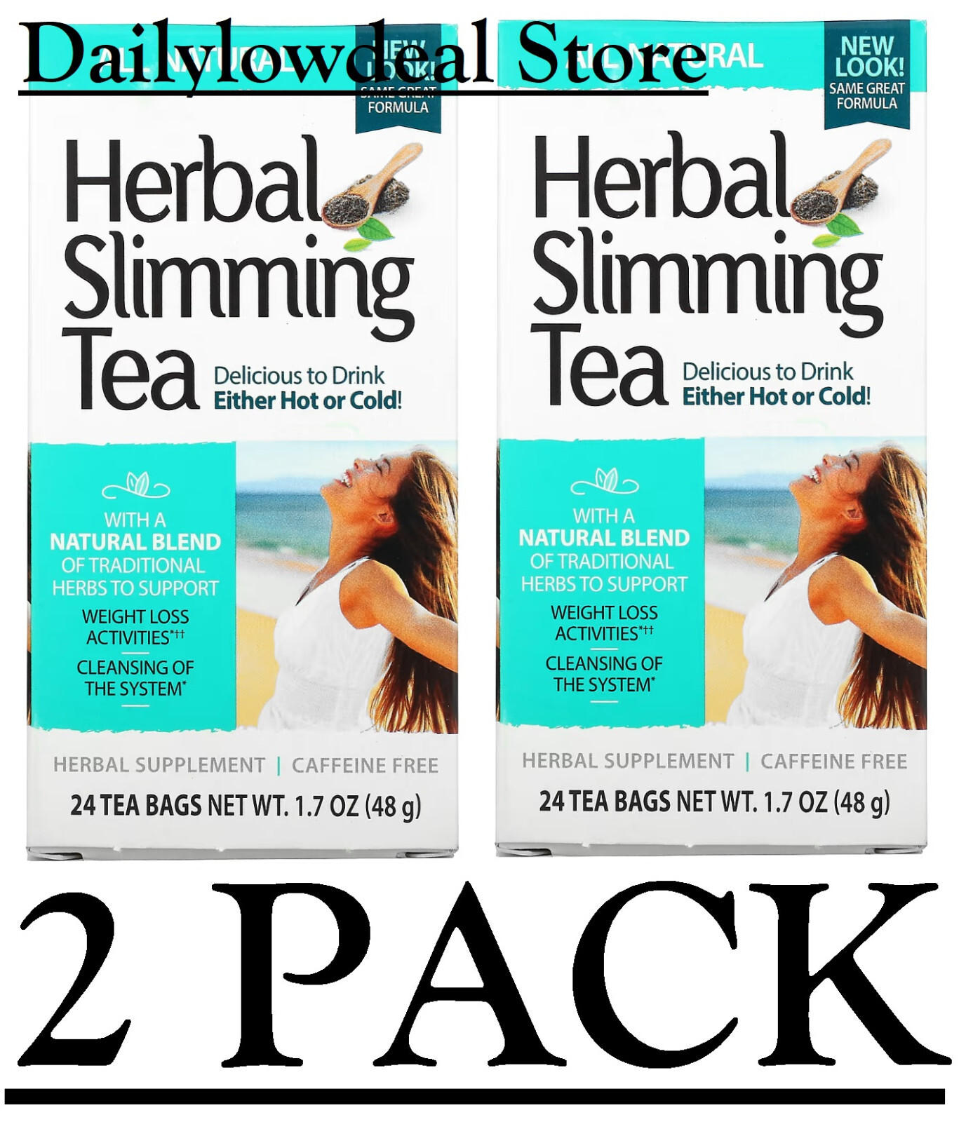 All Natural 24 Tea Bags (total 48)
