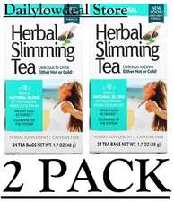 2 PACK - 21st Century Herbal Slimming Tea All Natural 24 Tea Bags (Total 48)