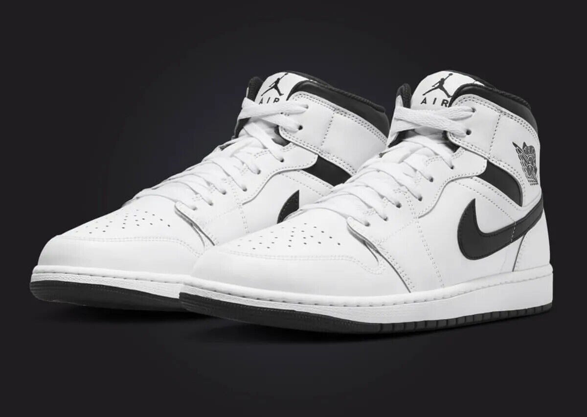 Nike Air Jordan 1 Mid Reverse Panda White Black DQ8426-132 Nike Air Jordan 1 Mid Reverse Panda White Black DQ8426-132