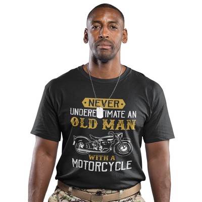 T Shirt Funny Gift Dad Bike Biker Tee 