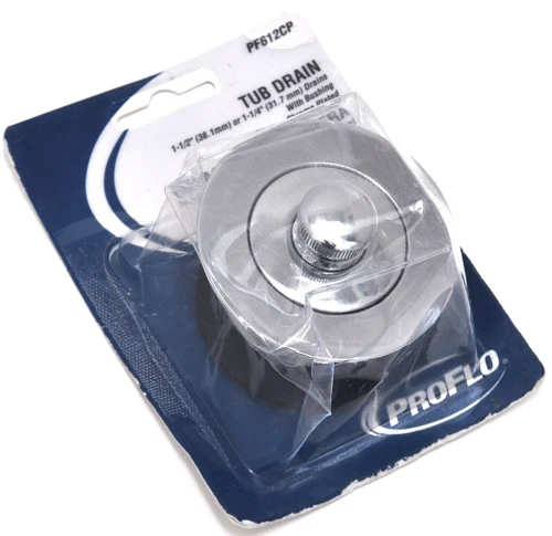 PROFLO Tub Drain PF612CP Lift and Turn 1 1/2", 1 1/4" Drain CHROME PLATED BRASS - Picture 1 of 10