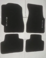 Fit 92-95 Honda Civic 2/3/4 Dr Black Floor Mats Carpet W/CIV Emblem