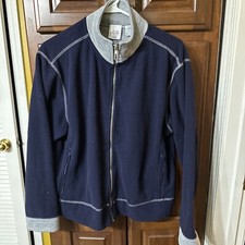 SJB Active Womens Jacket Blue Fleece Body Warmth Full Zip Athleisure Large