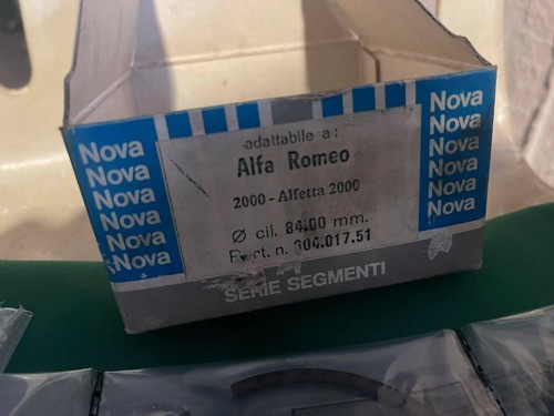 Anillos de pistón alfa romeo veloce araña alfa alfetta 12 piezas para 2000 cc - Imagen 1 de 4