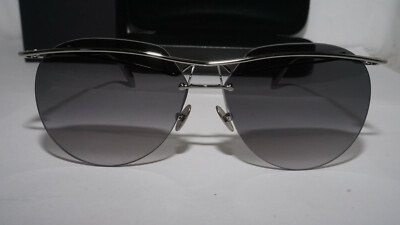 Alexander McQueen New Sunglasses Rimless Ruthen Grey 