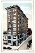 1920 Flint P. Smith Building Exterior Flint Michigan MI Posted Vintage Postcard