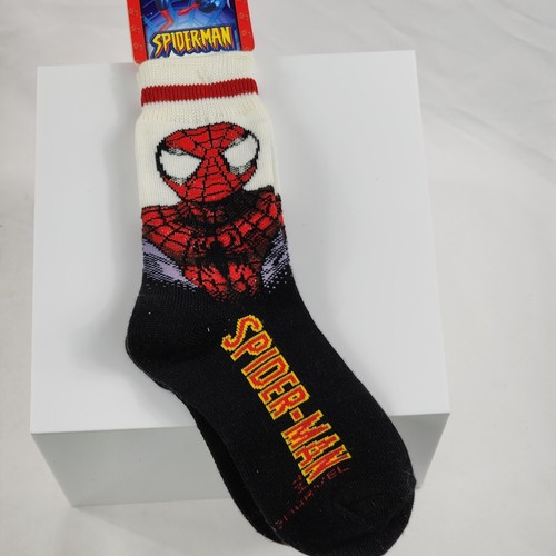 Spider-Man Vintage Kids Childrens Socks New NWT 2003 Marvel Y2K Size 6-8 1/2 - Picture 5 of 10