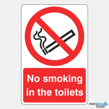 No Smoking In The Toilets Sign