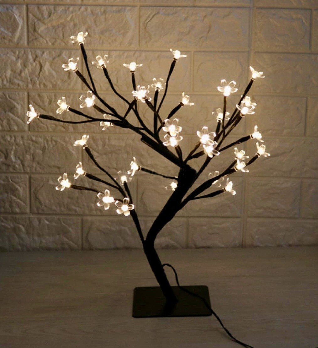 Desk/table LED Decor Light. Cherry/bonsai Tree