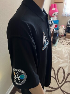 Balenciaga Men's NASA Polo Shirt; Large Black/White | eBay