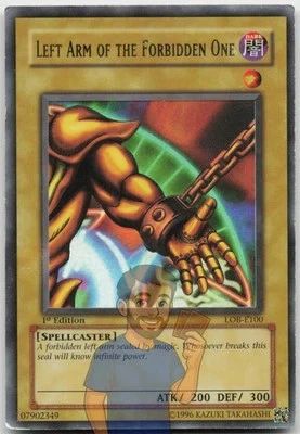 Left Arm of the Forbidden One LOB-E100 Ultra Rare 1st Edition MP Yugioh