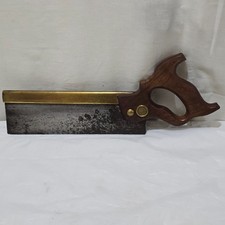 J TYZACK TENON SAW 10 INCH BRASS BACK  BLADE IN GOOD VINTAGE CONDITION UK MADE
