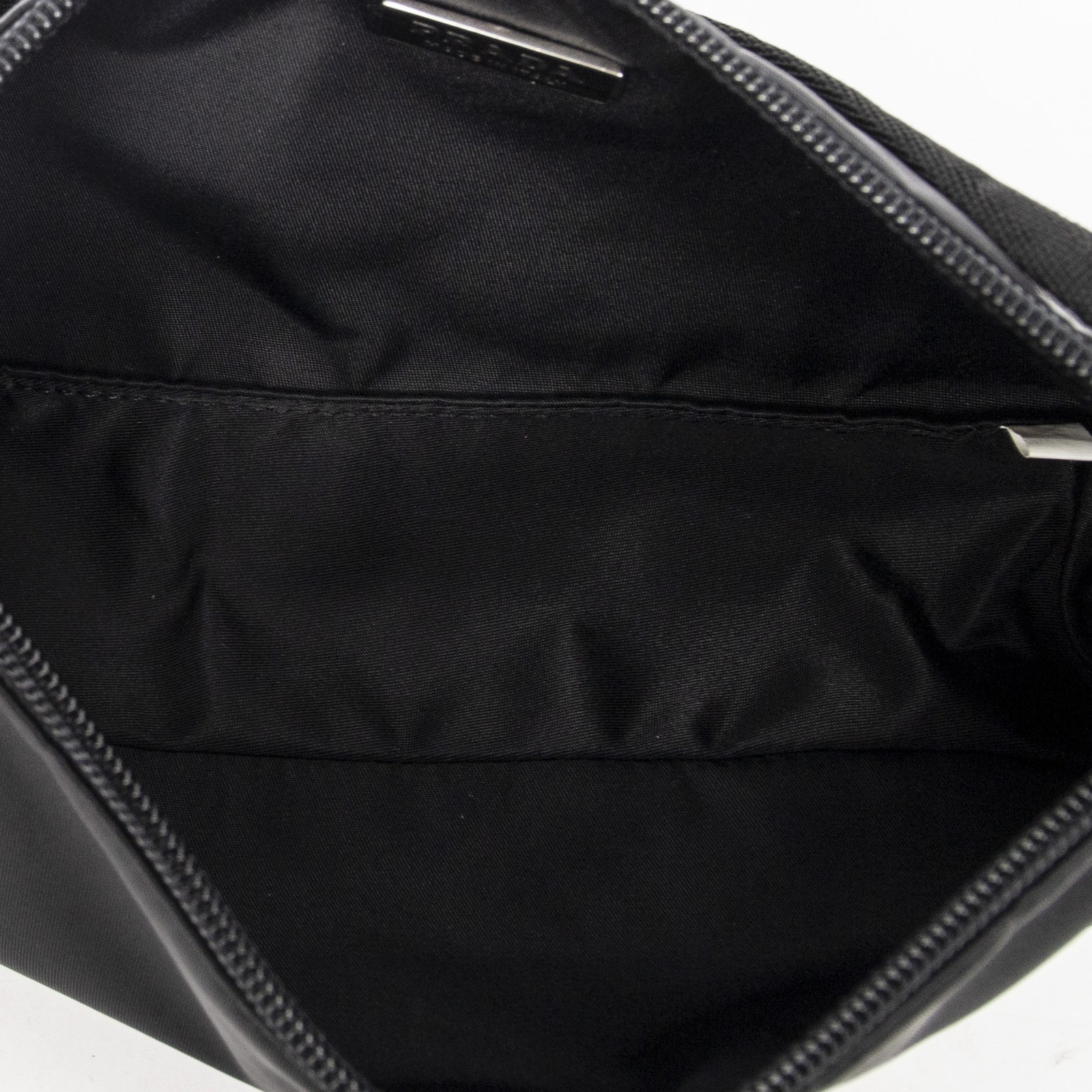 Prada Black Rectangular Zip Pochette Shoulder Bag… - image 9