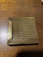 Vintage Avon Square Gold-Tone Makeup Compact