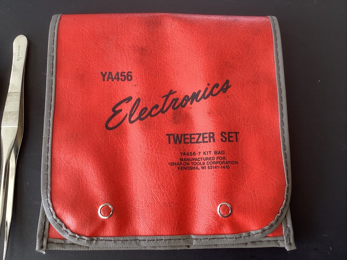Snap-on YA456 Electronics Tweezer Set 6 Pieces COMPLETE USA Free