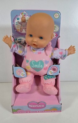 Nenuco Baby Doll Soft Body 25cm Famosa Interactive Sounds Mummy Daddy 10m+ BNIB