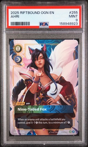 Ahri, Nine-Tailed Fox graded PSA 9 for sale on eBay