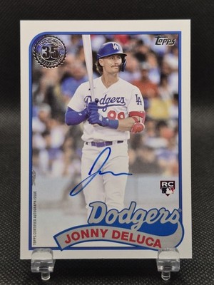 2024 Series 2 1989 Topps Baseball Jonny Deluca #89BA-JDE Rookie Auto RC Dodgers