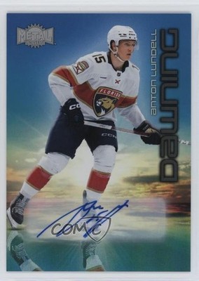 2024-25 Skybox Metal Universe Dawning Auto Anton Lundell #4DW Auto 4et
