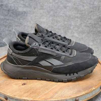 Reebok Classic Legacy AZ Mens 10.5 Black Suede Mesh Retro Sneakers Shoes FY7377