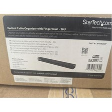 Startech CMVER20UD SERVER RACK VERTICAL CABLE MANAGEMENT FINGER DUCT WIRE SLOT