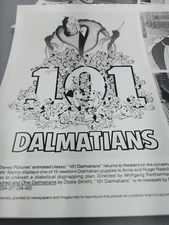 Disney Pictures 101 Dalmatians  Picture Stills Set 1991 Animation