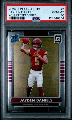 2024 Panini Donruss Optic 2014 Retro Series Jayden Daniels #2 PSA 10