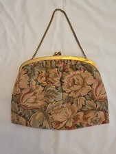 Vintage Tapestry Evening Bag '1950's '