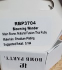 Bomb Party July Earrings "Blooming Wonder" Lab Created Ruby RBP3704 ** No Box** — photo 3