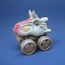  T REX Dinosaur Dinobros 3D Monster Pull Back Friction Power Car Toy Figure 