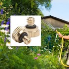 16 Pcs Brass Low Pressure Misting Nozzles 3 mm Orifice for Garden Cooling System