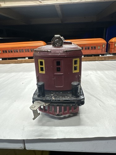 American Flyer Wide Gauge 4019 Prewar Red Electric Engine - Picture 4 of 11