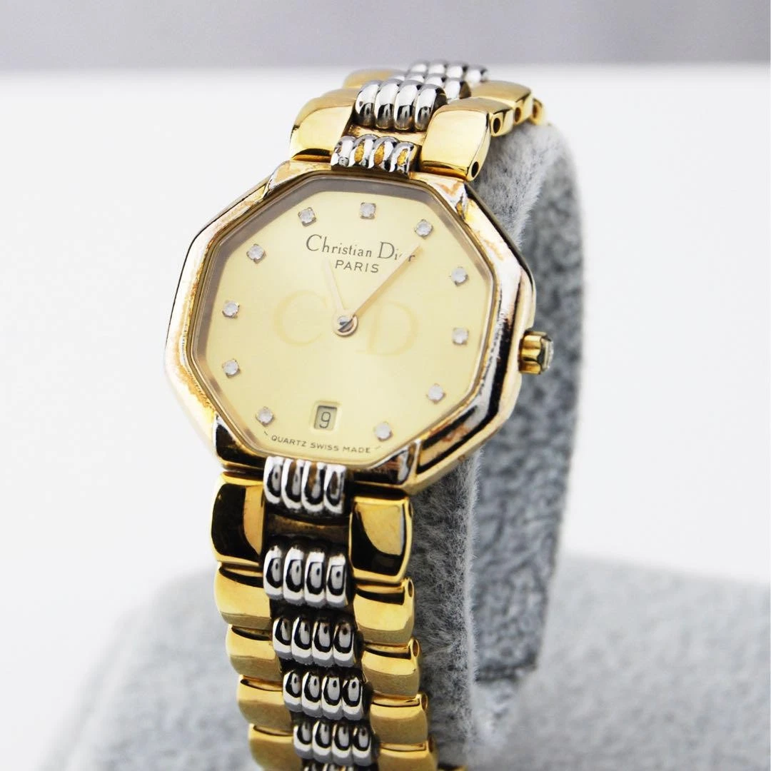Montre Femme Christian Dior Boîtier 2,5cm Polissage Clair Prêt à Porter