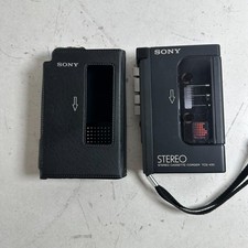 Vintage Sony TCS-430 Black Built-in Speaker Stereo Cassette-Corder - For Parts