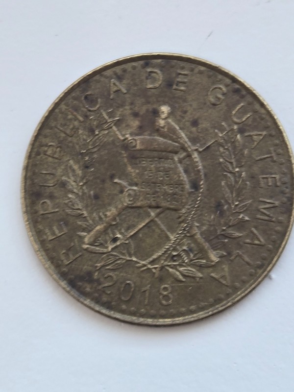2018 Guatemalain 1 Quetzal Coin