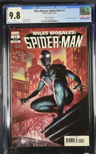 Miles Morales Spider-Man #11 Rare Harvey Variant 1:25 2023 CGC 9.8