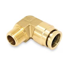 Parker 169Ptcns-4-6 Brass Dot Push-To-Connect Fitting, Brass, Silver