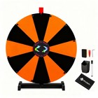 WinSpin 24" Display Prize Wheel Black & Orange Modular Custom Tabletop 12 Slots — photo 1