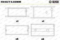 NEU - Glyco H048/70.50Mm Kurbelwellenlager