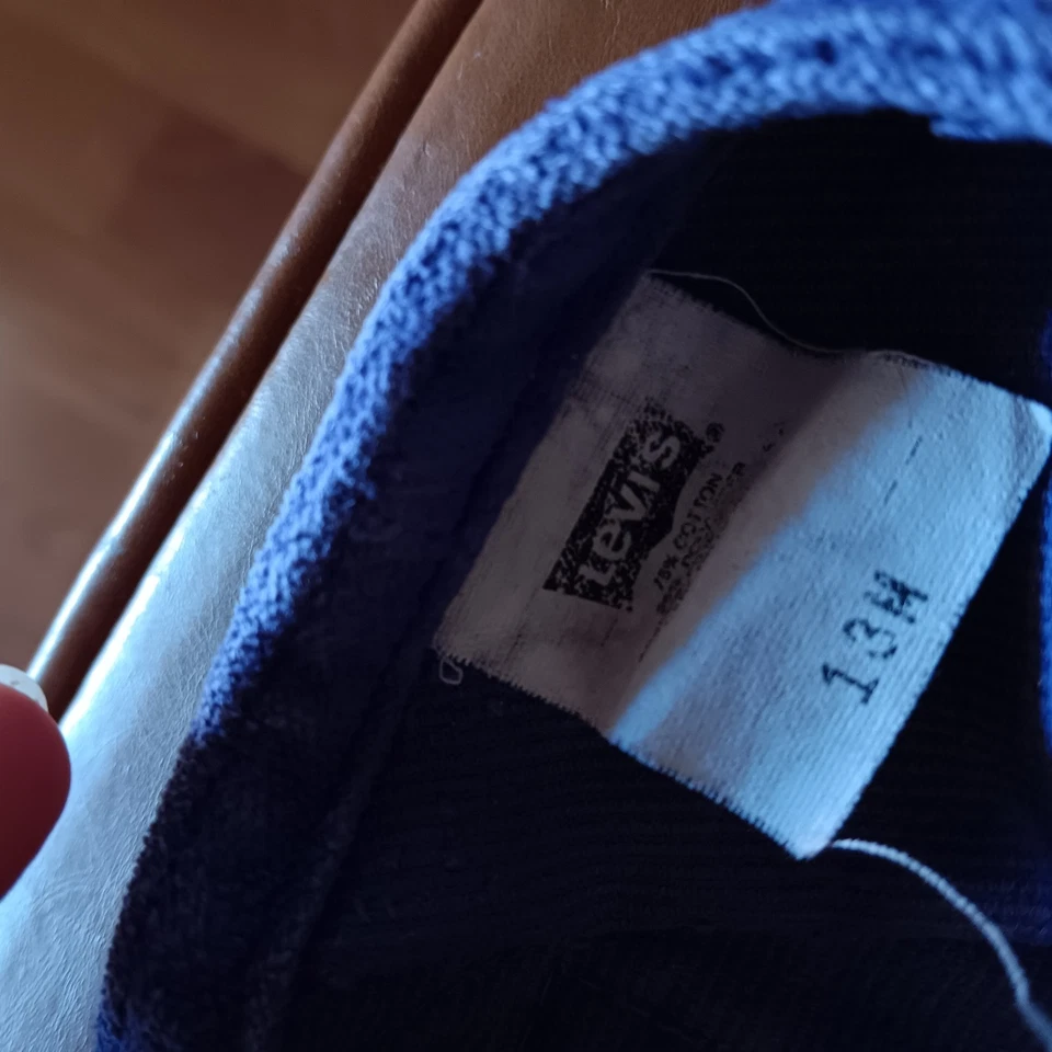 Vestido Levi’s Púrpura Pana Niñas Jersey Talla 18 MESES Cremallera Foto 3 de 3