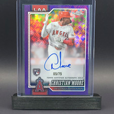 Christian Moore Logofractor 2026 Purple /75 Auto
